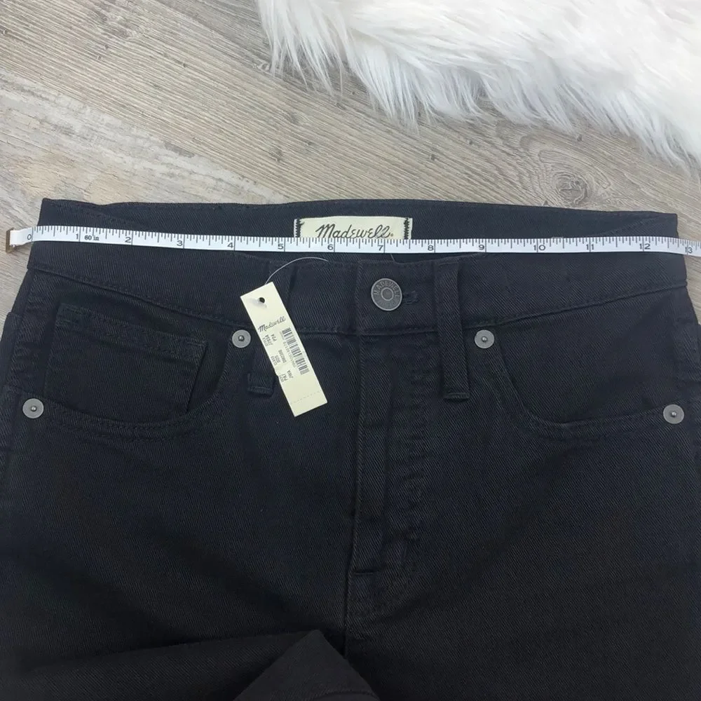 Madewell Women’s High Rise Black Skinny Jeans 24 NWT